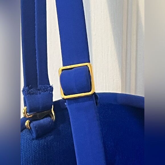 Natori Tummy Control Deco Blue Tankini top Size 6 B/C - Picture 4 of 6